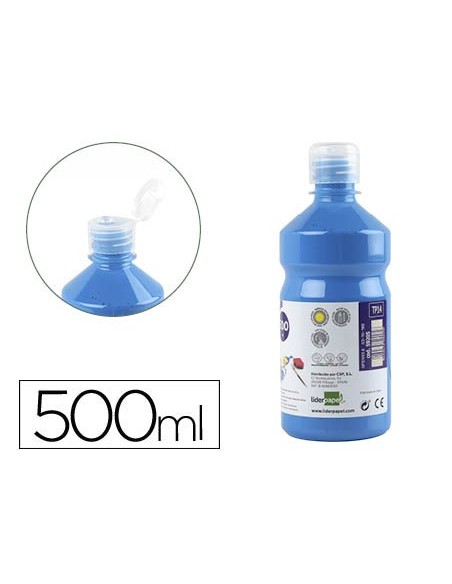 TEMPERA ESCOLAR LIDERPAPEL 500 ML AZUL