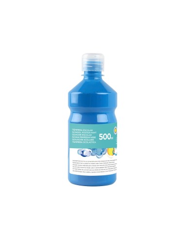 TEMPERA ESCOLAR LIDERPAPEL 500 ML AZUL