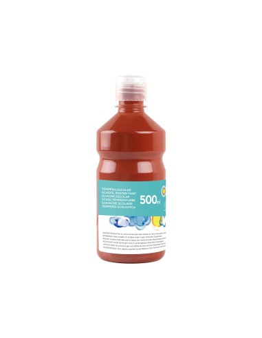 TEMPERA ESCOLAR LIDERPAPEL 500 ML MARRON