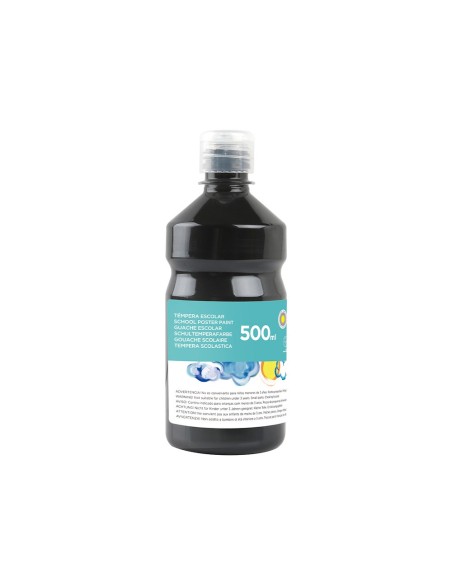 TEMPERA ESCOLAR LIDERPAPEL 500 ML NEGRO