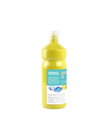 TEMPERA ESCOLAR LIDERPAPEL 1000 ML AMARILLO LIMON