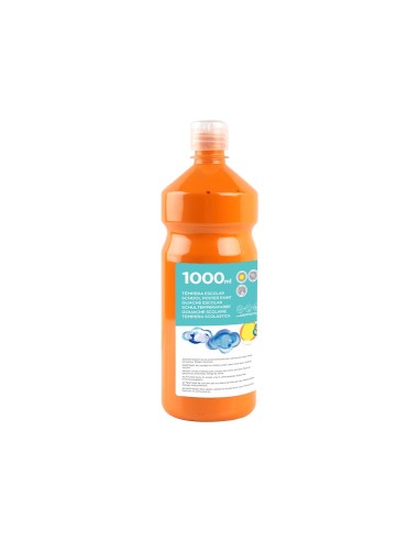 TEMPERA ESCOLAR LIDERPAPEL 1000 ML NARANJA