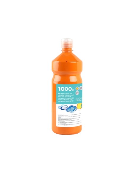 TEMPERA ESCOLAR LIDERPAPEL 1000 ML NARANJA