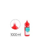 TEMPERA ESCOLAR LIDERPAPEL 1000 ML ROJO 2