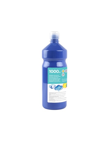 TEMPERA ESCOLAR LIDERPAPEL 1000 ML AZUL MARINO