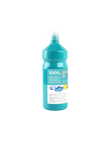 TEMPERA ESCOLAR LIDERPAPEL 1000 ML TURQUESA