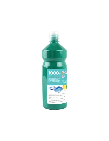 TEMPERA ESCOLAR LIDERPAPEL 1000 ML VERDE OSCURO
