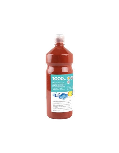 TEMPERA ESCOLAR LIDERPAPEL 1000 ML MARRON
