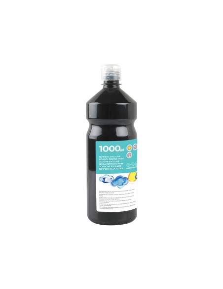TEMPERA ESCOLAR LIDERPAPEL 1000 ML NEGRO