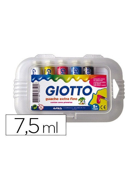 TEMPERA GIOTTO 7,5 ML 5 COLORES SURTIDOS