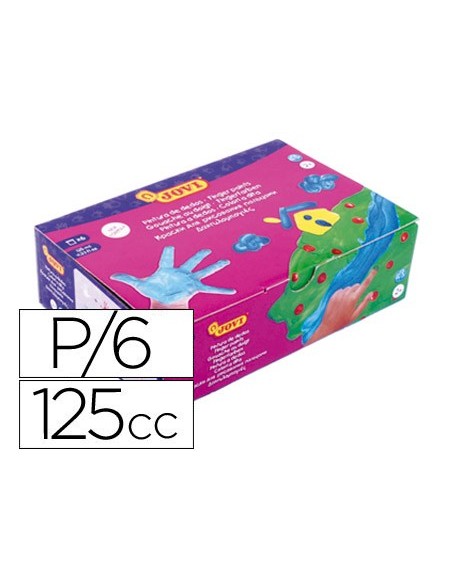 PINTURA A DEDOS JOVI 125 CC 6 COL.SURT.