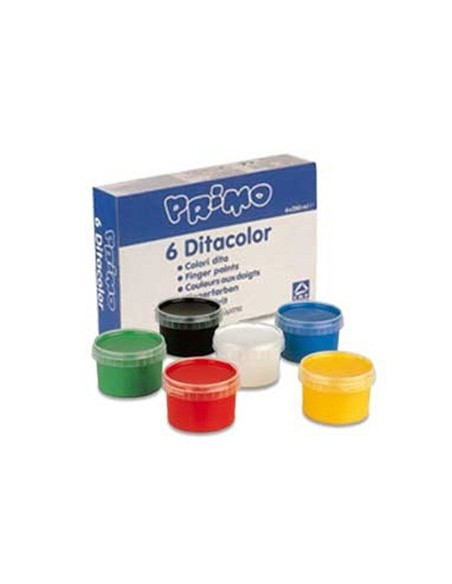 PINTURA DEDOS PRIMO 250 G CAJA 6 UD.SURT.