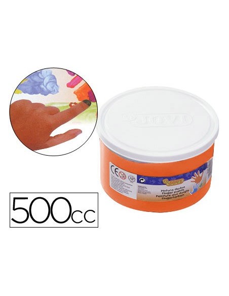 PINTURA A DEDO JOVI 500 CC NARANJA