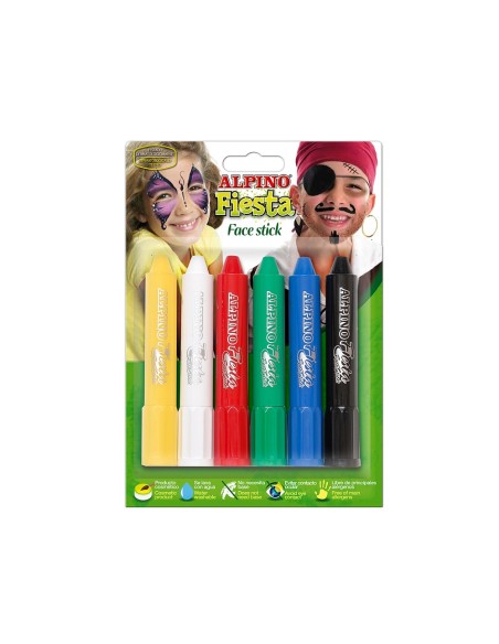 BARRA MAQUILLAJE FACE STICK 6 COLORES SURTIDOS