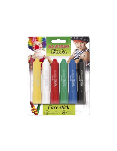 BARRA MAQUILLAJE FACE STICK 6 COLORES SURTIDOS