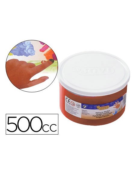 PINTURA A DEDOS JOVI 500 CC MARRON 56112