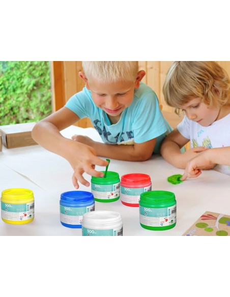 PINTURA DEDOS  TARRINA 500 ML BL.