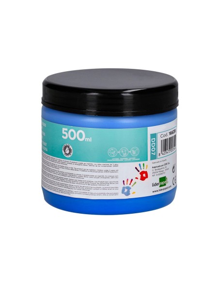 PINTURA DEDOS  TARRINA 500 ML AZ.