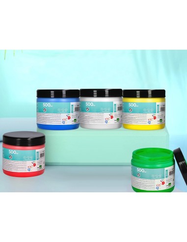 PINTURA DEDOS  TARRINA 500 ML AM.