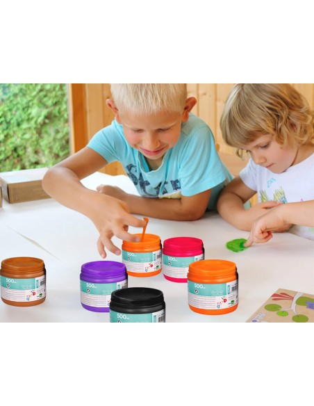 PINTURA DEDOS  NJ. TARRINA 500 CC