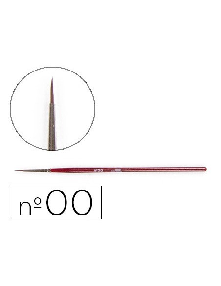 PINCELES ACUARELA Nº00 VIROLA CROMADA PELO ENGOMADO