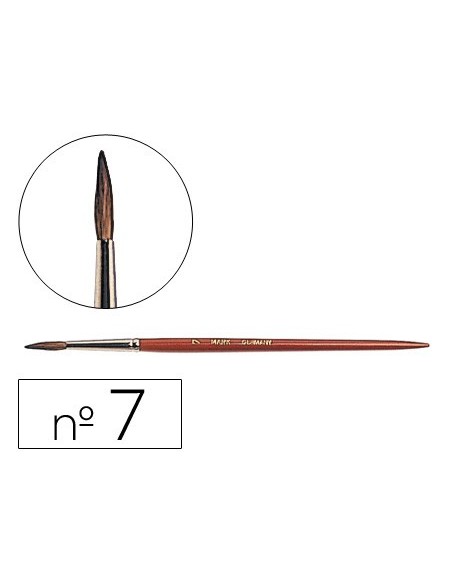 PINCELES ACUARELA Nº 7 VIROLA CROMADA PELO ENGOMADO