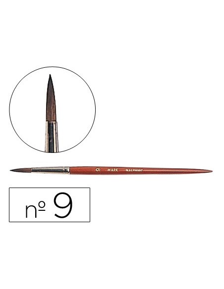 PINCELES ACUARELA Nº 9 VIROLA CROMADA PELO ENGOMADO