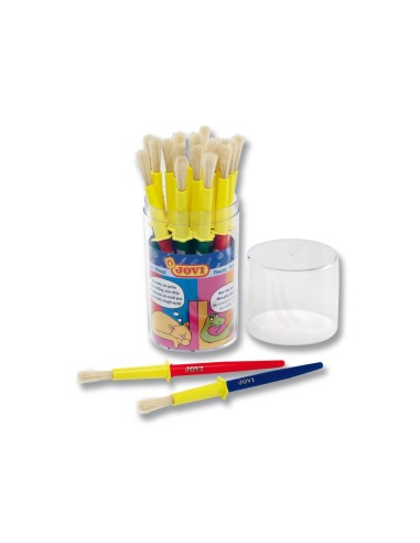 PINCELES ESCOLARES JOVI MEDIANO BOTE 20 UDS.