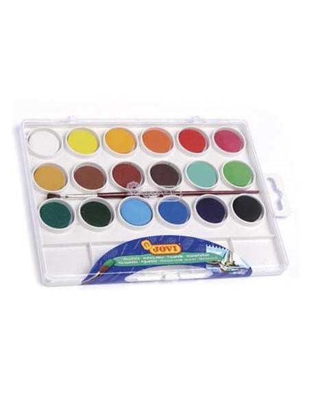 ACUARELA JOVI 18 COL.ESTUCHE PLASTICO