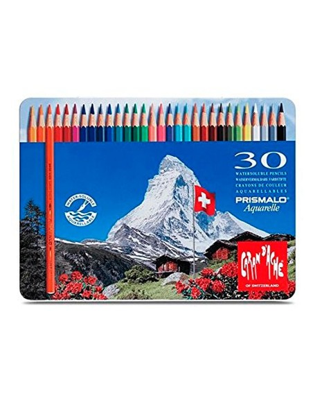 LAPICES COL.PRISMALO ACUARELABLES CAJA METALICA 30 COL.SURTIDOS