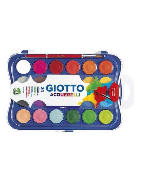 ACUARELA GIOTTO 24 COLORES ESTUCHE DE PLASTICO