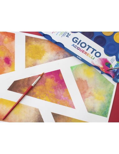 ACUARELA GIOTTO 24 COLORES ESTUCHE DE PLASTICO