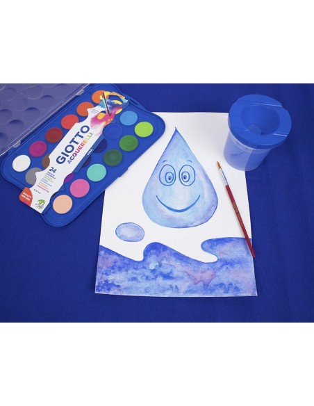 ACUARELA GIOTTO 24 COLORES ESTUCHE DE PLASTICO