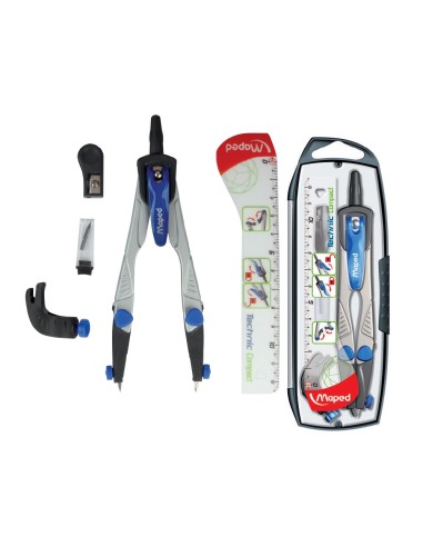 COMPAS MAPED 538700 C/ADAPTADOR UNIVERSAL ESTUCHE MINAS Y AFILAMINAS