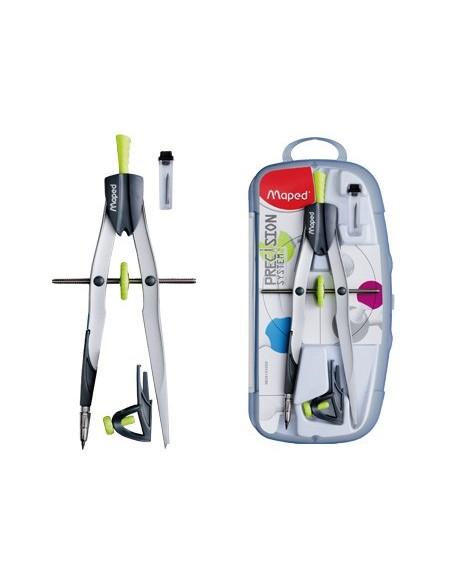 COMPAS MAPED 291010 C/BIGOTERA ABRAZADERA Y ESTUCHE MINAS