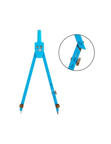 COMPAS LIDERPAPEL ARTICULADO CON ADAPTADOR UNIVERSAL COLOR MP17