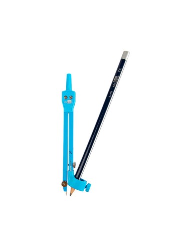 COMPAS LIDERPAPEL ARTICULADO CON ADAPTADOR UNIVERSAL COLOR MP17