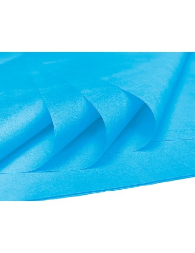 PAPEL SEDA 52X76 CMCELESTE BOLSA 5 H.