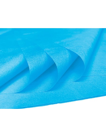 PAPEL SEDA 52X76 CMCELESTE BOLSA 5 H.