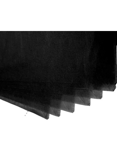 PAPEL SEDA 52X76 CMNEGRO BOLSA 5 H.