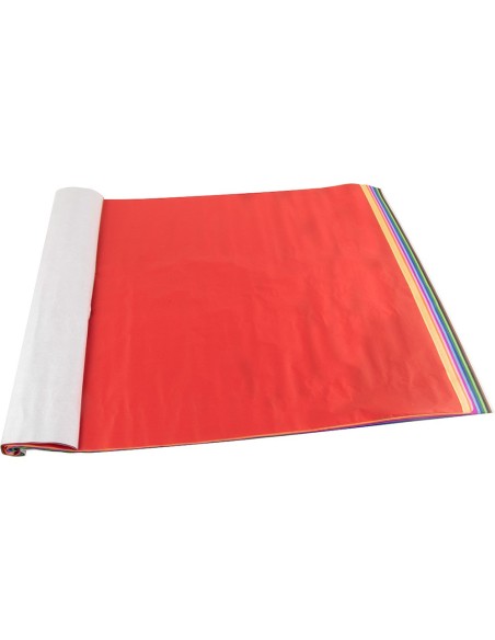 PAPEL SEDA LIDERPAPEL 12 COL.SURT.17G/M2 ROLLO 24 HOJAS 50X75CM