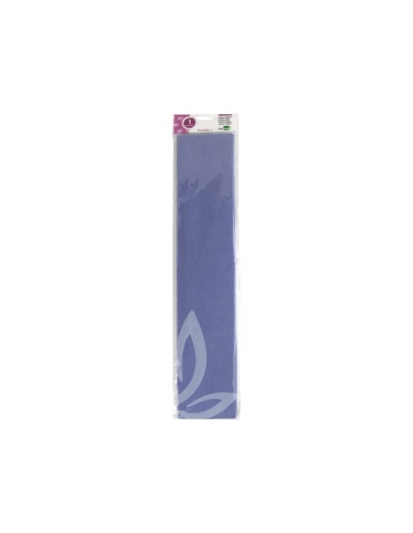 PAPEL CRESPON 0.50 X 2.50 MT CELESTE ENCELOFANADO