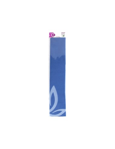 PAPEL CRESPON 0.50 X 2.50 MT AZUL ENCELOFANADO