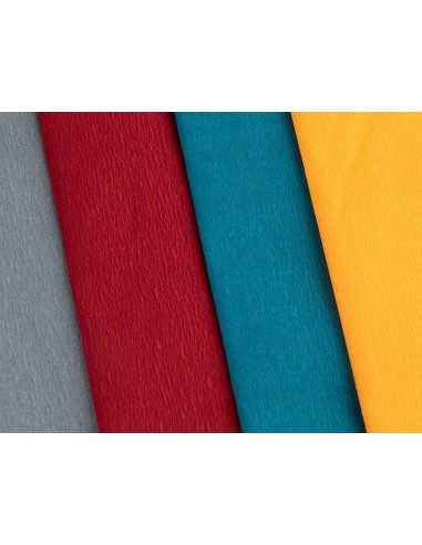 PAPEL CRESPON 0.50 X 2.50 MT AZUL FUERTE ENCELOFANADO