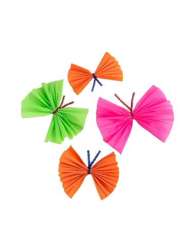 PAPEL CRESPON 0.50 X 2.50 MT NARANJA CLARO ENCELOFANADO