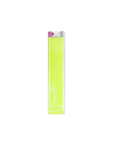 PAPEL CRESPON LIDERPAPEL 50 CM X 2,5 M 34G/M2 AM.FLUORESCENTE CP36