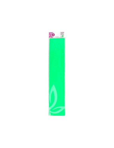 PAPEL CRESPON LIDERPAPEL 50 CM X 2,5 M 34G/M2 VERDE FLUORESCENTE CP37