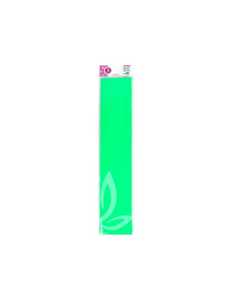 PAPEL CRESPON LIDERPAPEL 50 CM X 2,5 M 34G/M2 VERDE FLUORESCENTE CP37