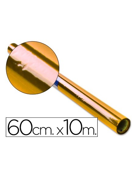 PAPEL CELOFAN ROLLO AMARILLO 0,60 X 10 MT