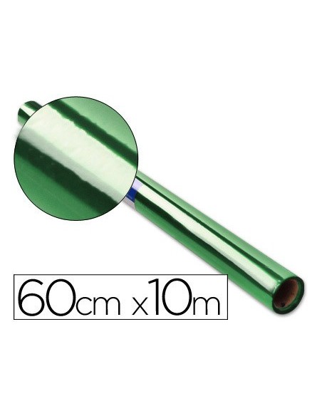 PAPEL CELOFAN ROLLO VER 0,60 X 10 MT